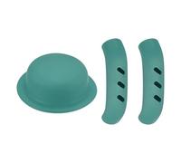 M METERXITY 3-Pack Silicone Pot Lid Covers & Silicone Assist Handle Holder Grip, Heat Resistant Lid Knob Handle Caps for Kitchen Cookware, Non-Slip Safe Grip Protector [Gray Blue]
