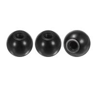 M METERXITY 3-Pack Threaded Ball Knobs, M8 Female Thread 25mm Dia. Thermoset Ball Knob for Lathe/Machine/Lawn Mowers, Round Phenolic Lever Handle [Black]