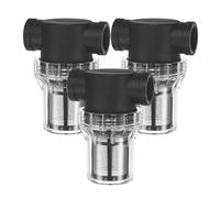 M METERXITY 3-Pack Water Pump Strainer with 100 Mesh Stainless Steel Filter Screen, 3/4 Inch Pipeline Filter for Garden Hose Outdoor RV Water Tank Pressure Washer Inlet [Black]