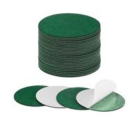 M METERXITY 30-Pack Lamp Base Felt, 4 Inch Dia. 2mm Thick Self Adhesive Round Fabric Felt Pads for Lamp/Furniture/DIY, Non-Slip Fiber Backed Patch Circles with Adhesive Backing [Green]