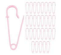 M METERXITY 30 Pack Large Safety Pins, 2.5" Spring Lock Blanket Bulk Big Pin for Fashion/Clothes/Sewing/Quilting/Upholstery/Laundry/DIY Craft/Decorative [Pink]