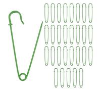 M METERXITY 30 Pack Large Safety Pins, 4" Spring Lock Blanket Bulk Big Pin for Fashion/Clothes/Sewing/Quilting/Upholstery/Laundry/DIY Craft/Decorative [Green]