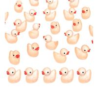 M METERXITY 30-Pack Luminous Mini Resin Ducks, Glow in the Dark Tiny Duck for Fairy Garden/Micro Landscaping/Dollhouse, Cute Miniature Animal Figurine to Hide [Light Orange]