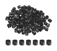 M METERXITY 300-Pack Clothes Hanger Markers, Plastic L Size Tag Garment Color Coded Size Clips Fit 3mm-5mm Rod for Clothing/Wire Hangers, Colored Coding Marker [Black]