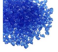 M METERXITY 300-Pack Glow in the Dark Rocks, 8-10mm Glowing Stones Luminous Decorative Pebbles for Garden/Walkways/Yard/Pool/Fish Tank [Dark Blue]