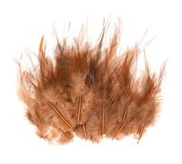 M METERXITY 300-Pack Saddle Hackle Rooster Feather, 3-6 Inch / 8-15cm Bulk Natural Fluffy Feathers for Crafting/Wedding/Dream Catcher/DIY Crafts Decorations [Dark Brown]