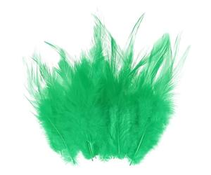 M METERXITY 300-Pack Saddle Hackle Rooster Feather, 3-6 Inch / 8-15cm Bulk Natural Fluffy Feathers for Crafting/Wedding/Dream Catcher/DIY Crafts Decorations [Grass Green]