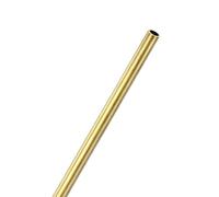 M METERXITY 300mm Brass Round Tube, 8mm OD 1mm Wall Thickness H65 Brass Seamless Tubing for Construction/Machining/DIY Crafting, Metal Straight Pipe [0.31x0.04x11.8IN]