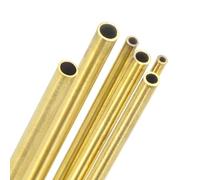 M METERXITY 330mm Brass Round Tube, 1mm 1.2mm 1.4mm 1.6mm 1.8mm 2mm OD 0.2mm Wall Thick Brass Seamless Straight Pipe Tubing for Construction/Machining/DIY Crafting[Set of 6 Pack]