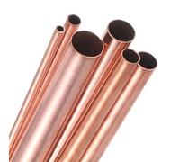 M METERXITY 330mm Copper Round Tube, 2mm 3mm 4mm 5mm 6mm 7mm OD 0.2mm Wall Thick Seamless Straight Copper Pipe Tubing for Construction/Machining/Crafting [Set of 6 Sizes]