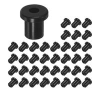 M METERXITY 35-Pack 3/16 Inch Drill Hole, 1/8 Inch ID Silicone Rubber Grommets for Wiring, Wire Cable, Hole Plugs, Automotive, Firewall, Desk, Water Pipe, Hydroponic [Black]
