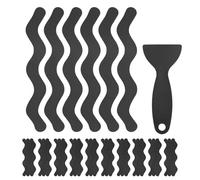 M METERXITY 36 PCS Anti Slip Shower Stickers Black S Bathtub Non-Slip Stickers Safety Bathtub Strips Adhesive Decals with Scraper for Shower/BathTub/Stairs Steps/Floor/Ladders
