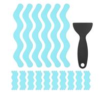 M METERXITY 36 PCS Anti Slip Shower Stickers Blue S Bathtub Non-Slip Stickers Safety Bathtub Strips Adhesive Decals with Scraper for Shower/BathTub/Stairs Steps/Floor/Ladders