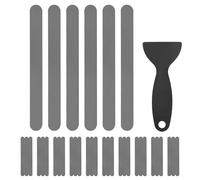 M METERXITY 36 PCS Anti Slip Shower Stickers Gray Bathtub Non-Slip Stickers Safety Bathtub Strips Adhesive Decals with Scraper for Shower/BathTub/Stairs Steps/Floor/Ladders