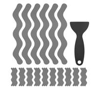 M METERXITY 36 PCS Anti Slip Shower Stickers Gray S Bathtub Non-Slip Stickers Safety Bathtub Strips Adhesive Decals with Scraper for Shower/BathTub/Stairs Steps/Floor/Ladders