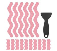 M METERXITY 36 PCS Anti Slip Shower Stickers Pink S Bathtub Non-Slip Stickers Safety Bathtub Strips Adhesive Decals with Scraper for Shower/BathTub/Stairs Steps/Floor/Ladders