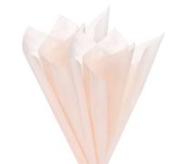 M METERXITY 38-Sheet Korean Cotton Wrapping Flower Paper, 11.8 Inch Waterproof Floral Wrapping Cotton Paper for Bouquets/Gift Packaging [Nude Pink]
