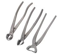 M METERXITY 3Peice Bonsai Tool Set - 8.3 Inch High Carbon Steel Knob Concave Cutter, Bonsai Tree Plants Modeling Tools, Applying to Gardening Pruning Branches/Knobs/Tumors (210mm, Gray)