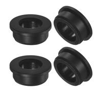M METERXITY 4-Pack 1-7/16 Inch Drill Hole, 1 Inch ID Silicone Rubber Grommets for Wiring, Wire Cable, Hole Plugs, Automotive, Firewall, Desk, Water Pipe, Hydroponic [Black]