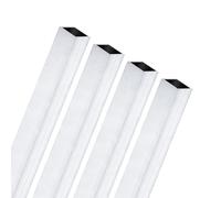 M METERXITY 4-Pack 200mm 6063 Aluminum Square Tube, 8x8mm Outer Width 1mm Wall Thick Seamless Aluminum Tubing for Frame Construction/Machining/DIY Crafting, Metal Straight Pipe