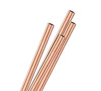 M METERXITY 4-Pack 250mm Brass Round Tube, 2mm OD 0.5mm Wall Thickness H65 Brass Seamless Tubing for Construction/Machining/DIY Crafting, Metal Straight Pipe [0.08x0.02x9.8IN]