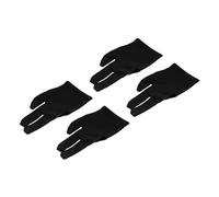 M METERXITY 4 Pack 3 Fingers Pool Gloves - Pool Gloves Billiards Left Right Hand, Anti Wrinkle, Apply to Shooter Carom Pool Snooker Cue Sport (185mm, Black)