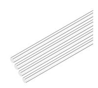 M METERXITY 4-Pack Acrylic Round Rods, 11.8 x 0.24 Inch/ 300 x 6 mm Clear Acrylic Dowel Rods Sticks Plastic Sticks Strip for DIY Crafts Lighting Gardening Decorations