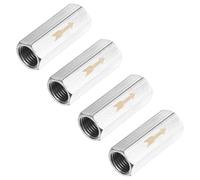 M METERXITY 4-Pack Air Check Valve, 1/4" Nickel Plating Copper One Way Non Return Female Threaded Full Port Air Check Valve for Gas/Oil/Water Connection