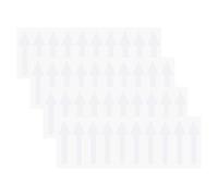 M METERXITY 4-Pack Arrow Sticker, 2 x 1 Inch/ 50 x 15 mm PVC Waterproof Self-Adhesive Directional Arrows Removable Directional Floor Decal Stickers for Wall Marking/Road Sign [White]