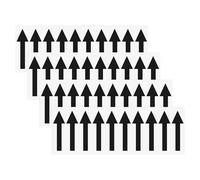 M METERXITY 4-Pack Arrow Sticker, 2 x 1 Inch/ 50 x 15 mm PVC Waterproof Self-Adhesive Directional Arrows Removable Directional Floor Decal Stickers for Wall Marking/Road Sign [Black]