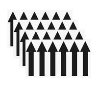 M METERXITY 4-Pack Arrow Sticker, 4 x 1 Inch/ 100 x 30 mm PVC Waterproof Self-Adhesive Directional Arrows Removable Directional Floor Decal Stickers for Wall Marking/Road Sign [Black]