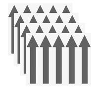 M METERXITY 4-Pack Arrow Sticker, 5 x 1 Inch/ 120 x 30 mm PVC Waterproof Self-Adhesive Directional Arrows Removable Directional Floor Decal Stickers for Wall Marking/Road Sign [Dark Grey]