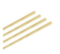 M METERXITY 4-Pack Brass Rod, 2mmx100mm H59 Solid Brass Round Rods for Knife Handle Pins Material Knife Making Supplies/Shaft Pins Crafts/Model DIY, Lathe Rivet Dowel Stock Tube