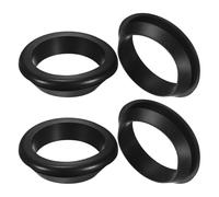 M METERXITY 4-Pack Cable Railing Rubber Grommets, 80mm Drill Hole 70mm ID Eyelet Ring Gasket for Wiring, Wire Cable, Automotive, Metal Cable Railing Post, Car Grommet [Black]
