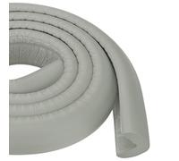 M METERXITY 4-Pack Corner Guards Edge Protectors, 6.5 Ft/2m Soft NBR Rubber Foam Bumper Guard L-Shape for Furniture Corner/Fireplace/Table Edge [Gray]