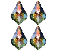 M METERXITY 4-Pack Crystal Maple Leaf Prisms, 38mm/1.5 Inch Chandelier Pendant Maker Hanging Crystals Chandelier Prisms for Home/Windows/Garden/DIY Decoration[Multicolor]