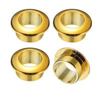 M METERXITY 4-Pack Desk Grommet, 0.7 Inch/18mm Plastic Desktop Cable Hole Cover Plastic Grommet for Home/Office Desktop Wire Organizer [Gold]