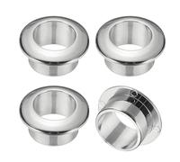 M METERXITY 4-Pack Desk Grommet, 0.7 Inch/18mm Plastic Desktop Cable Hole Cover Plastic Grommet for Home/Office Desktop Wire Organizer [Silver]