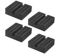 M METERXITY 4-Pack Floor Jack Rubber Pad, 3 Inch Universal Rail Pinch Weld Stand Jack Square Pad Adapter for Change Tire/Oil Change, Jack Protector Cushioning Part