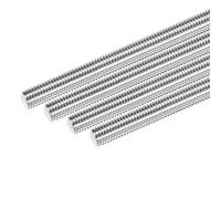 M METERXITY 4-Pack Fully Threaded Rod, M8x120mm 304 Stainless Steel Right Hand Thread Bar Studs for Furniture Anchor Bolts/Clamps/U-Bolts, Metric Threaded Screw