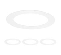 M METERXITY 4-Pack Goof Rings for 2 Inch Recessed Lights, 2.2" ID 3.4" OD Durable Steel Trim Ring Flush Mount Matte White Can Light Trim Ring Cover for Ceiling Can Downlights