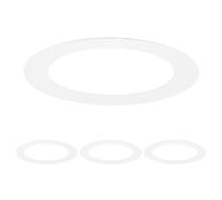 M METERXITY 4-Pack Goof Rings for 3 Inch Recessed Lights, 2.6" ID 3.8" OD Durable Steel Trim Ring Flush Mount Matte White Can Light Trim Ring Cover for Ceiling Can Downlights