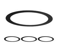 M METERXITY 4-Pack Goof Rings for 3 Inch Recessed Lights, 3.2" ID 3.9" OD Durable Steel Trim Ring Flush Mount Black Can Light Trim Ring Cover for Ceiling Can Downlights