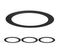 M METERXITY 4-Pack Goof Rings for 3 Inch Recessed Lights, 3" ID 3.9" OD Durable Steel Trim Ring Flush Mount Black Can Light Trim Ring Cover for Ceiling Can Downlights