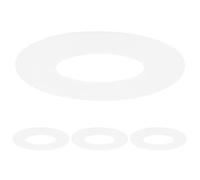 M METERXITY 4-Pack Goof Rings for 4 Inch Recessed Lights, 3.8" ID 5.2" OD Durable Plastic Trim Ring Flush Mount White Can Light Trim Ring Cover for Ceiling Can Downlights