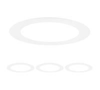 M METERXITY 4-Pack Goof Rings for 5 Inch Recessed Lights, 5.3" ID 7.3" OD Durable Steel Trim Ring Flush Mount Matte White Can Light Trim Ring Cover for Ceiling Can Downlights