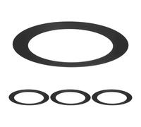 M METERXITY 4-Pack Goof Rings for 6 Inch Recessed Lights, 5.9" ID 8.1" OD Durable Steel Trim Ring Flush Mount Black Can Light Trim Ring Cover for Ceiling Can Downlights