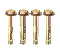 M METERXITY 4-Pack Hex Expansion Bolt, M10x70mm Colored Galvanized Iron-Carbon Steel External Hex Expansion Bolts, Anti-Corrosion Metal Bolt for Concrete/Dry Brick/Block Walls