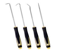M METERXITY 4 Pack Pick and Hook Set - O-Ring 4in1 Oil Seal Gasket Precision Screwdriver Puller Remover, Sturdy Durable, Apply to Auto Oil Seal (165mm, Yellow)