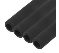 M METERXITY 4-Pack Pipe Insulation Foam Tube, 18mm ID 30mm OD 295mm Length, Soft Flexible Foam Tubing Pipe Foam Insulation for Handle Grip Support/Guitar Stand/Roof Racks [Black]